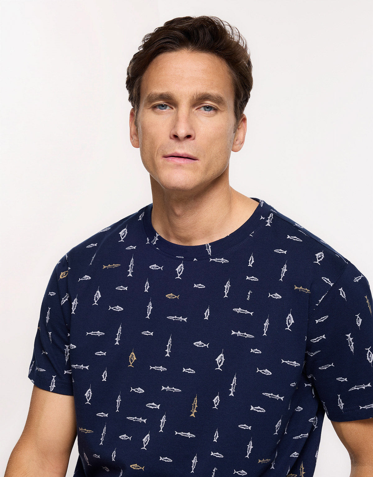 Camiseta Manga Corta Azul Marino - Sfishy