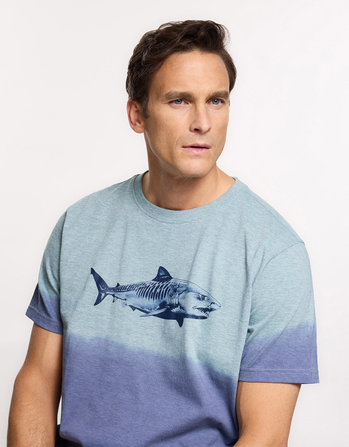 Short Sleeve Blue T-Shirt - Sharkbay