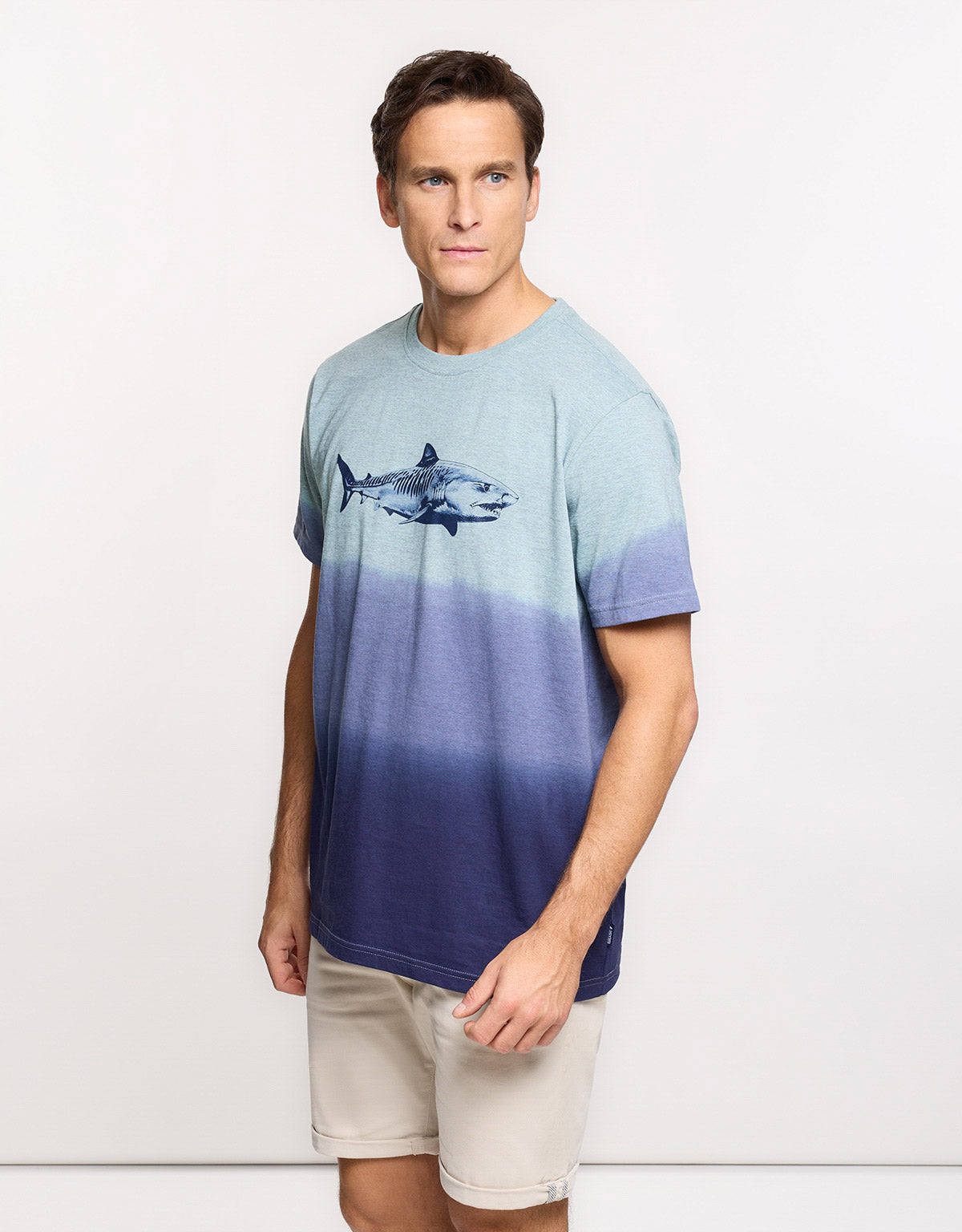 Short Sleeve Blue T-Shirt - Sharkbay