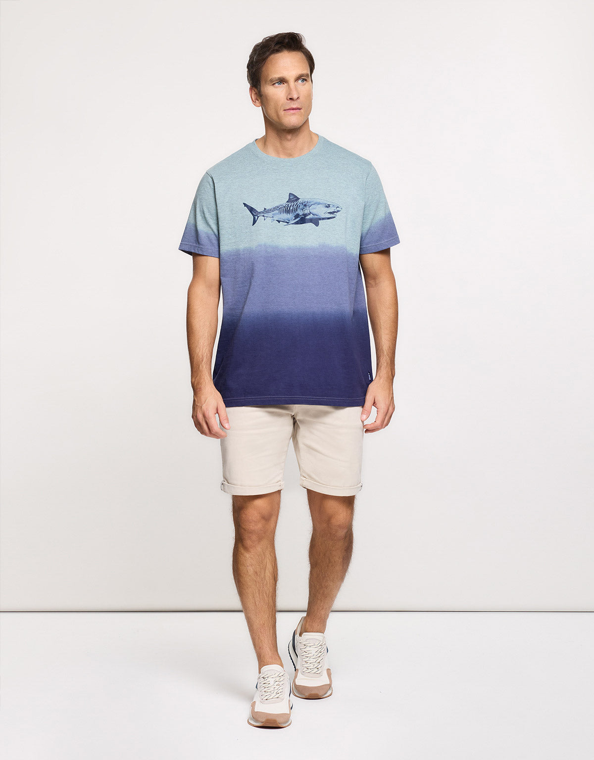Short Sleeve Blue T-Shirt - Sharkbay