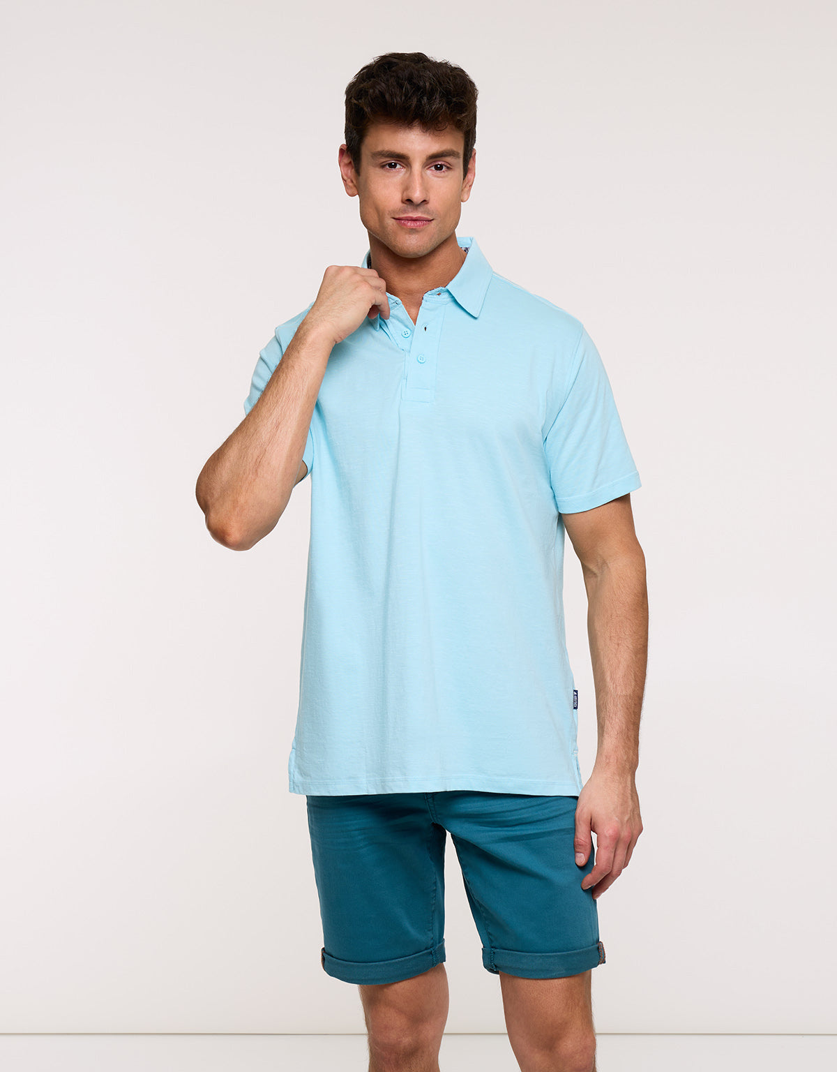 Polo Manga Corta Azul - Encore