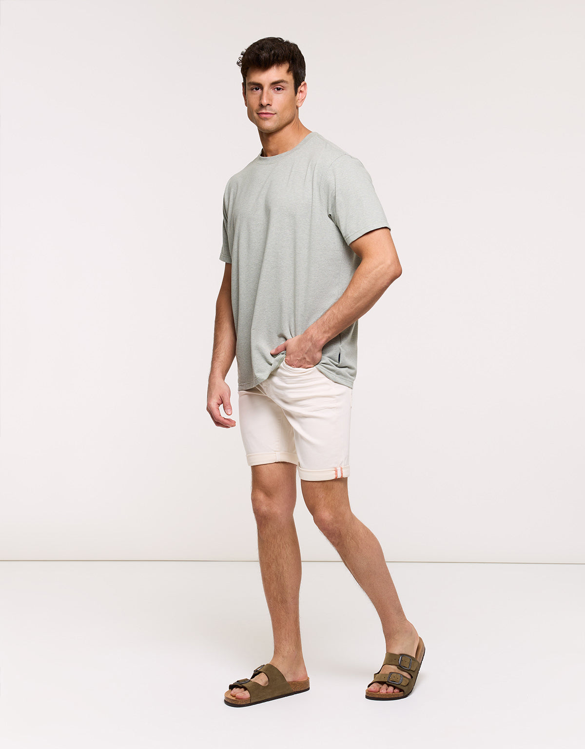 Camiseta Líneas Finas Verde - Malak 5