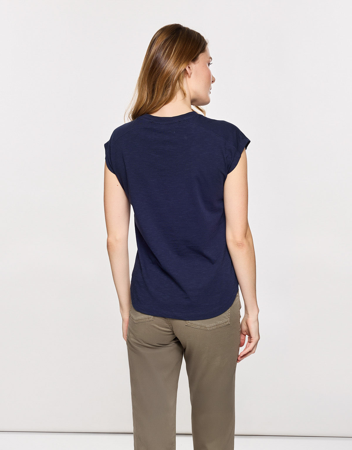 Camiseta Manga Corta Azul Marino - Freya 4