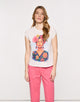 Camiseta Manga Corta Off White - Freya