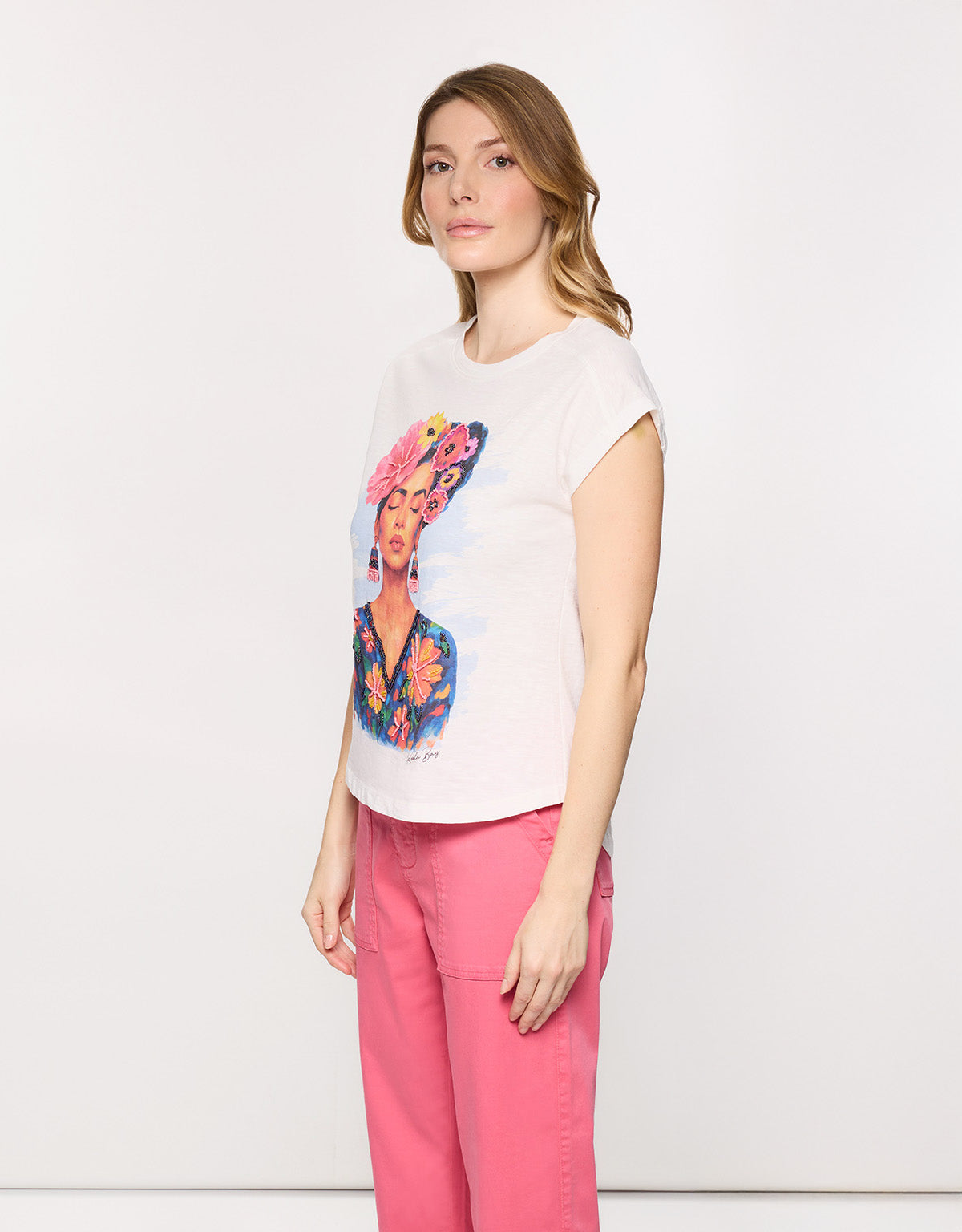 Camiseta Manga Corta Off White - Freya 3
