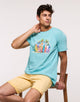 Short-Sleeve Turquoise T-Shirt - Acko