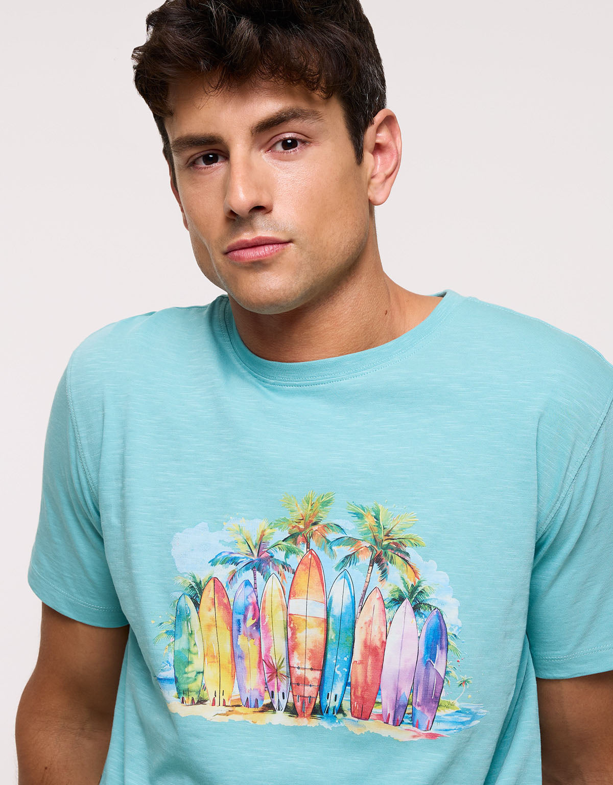 Short-Sleeve Turquoise T-Shirt - Acko