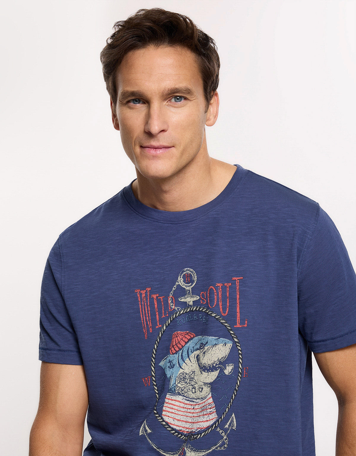 Camiseta Manga Corta Azul Marino - Graham