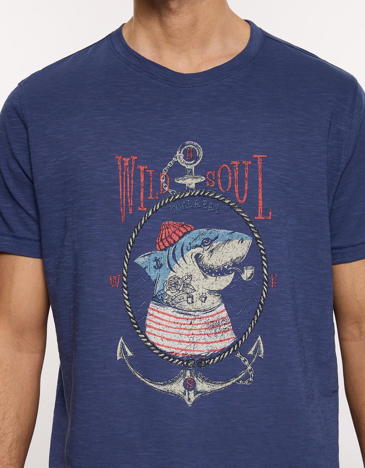 Camiseta Manga Corta Azul Marino - Graham 5