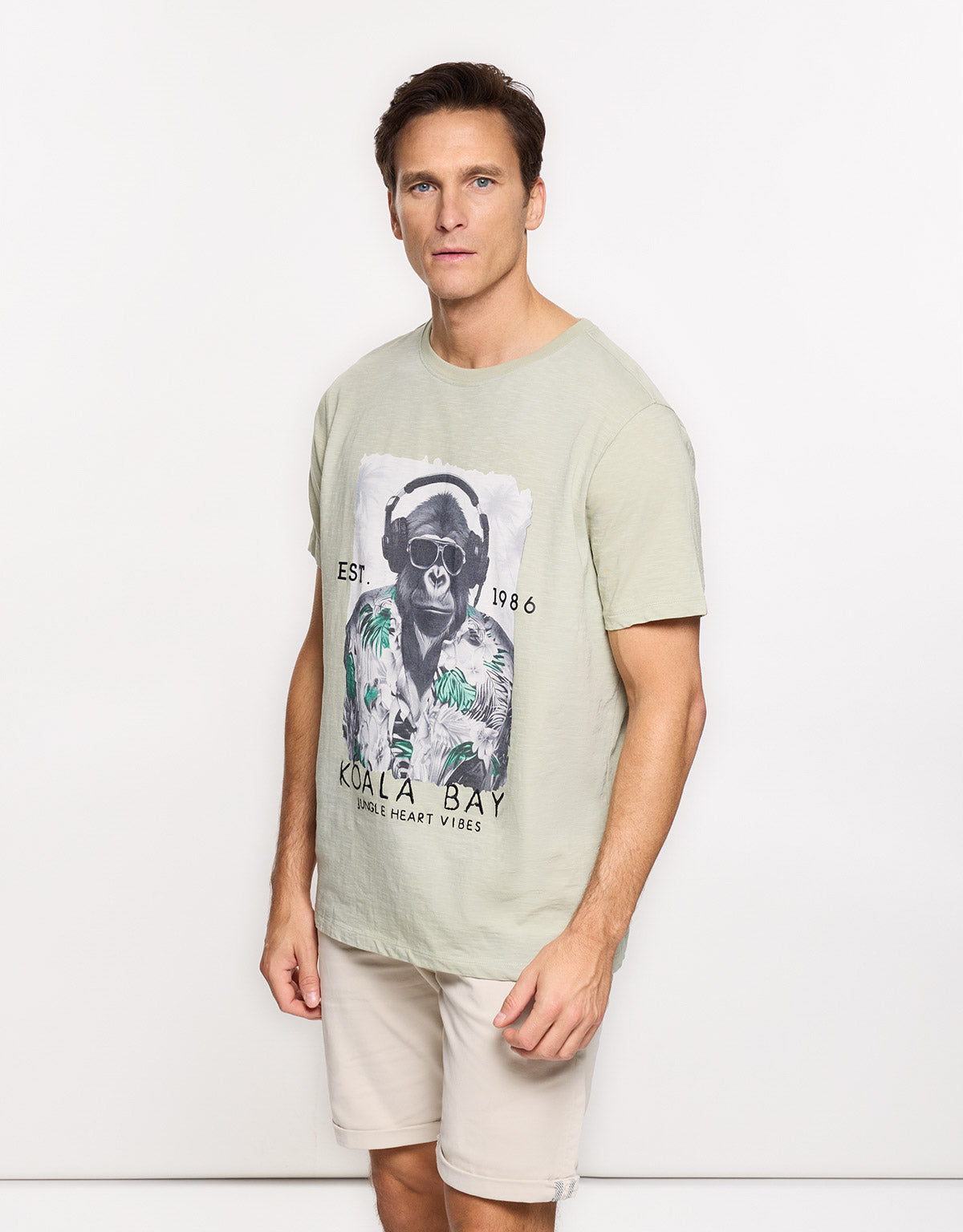 Camiseta Manga Corta Verde - Monkeyman 3