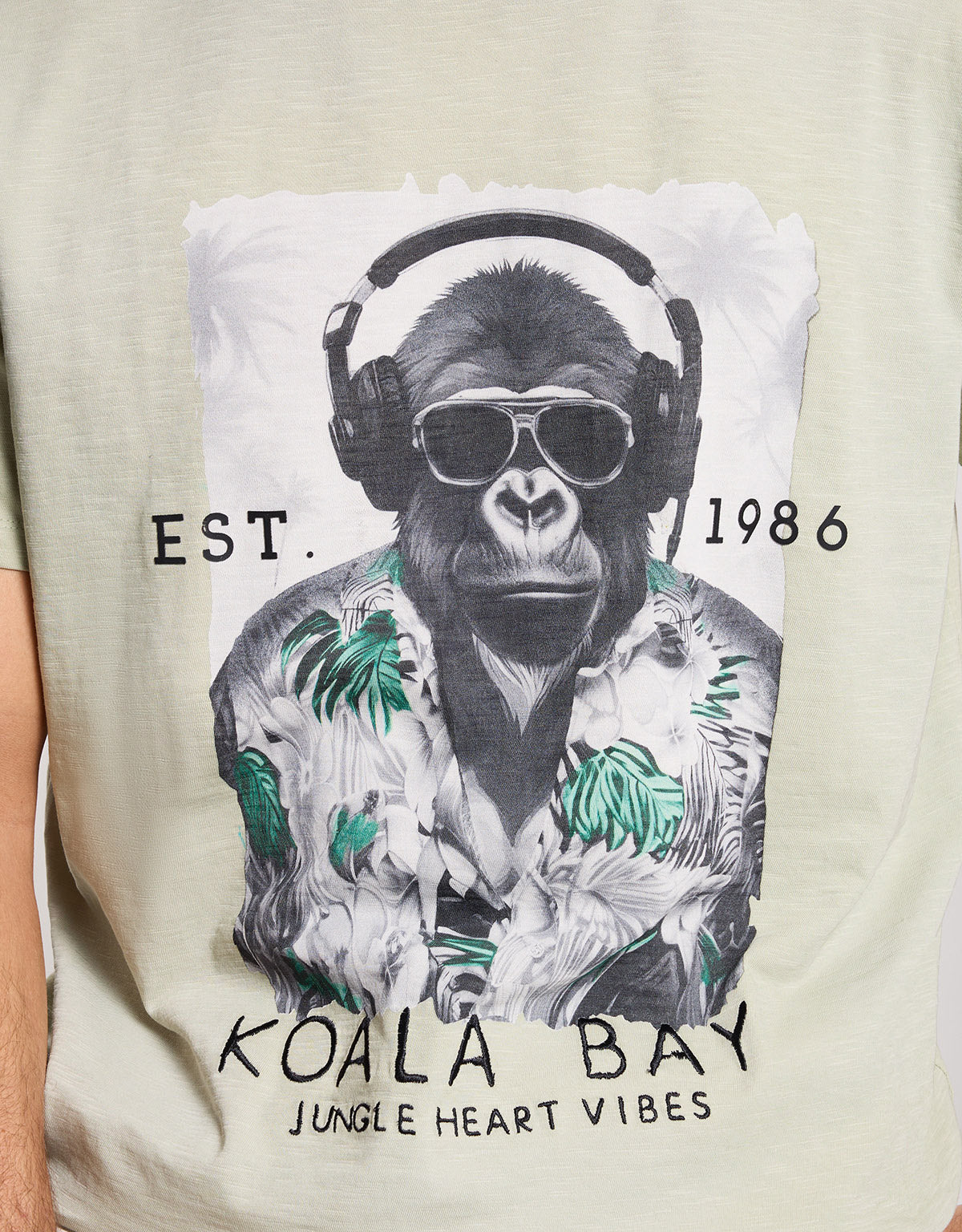 Camiseta Manga Corta Verde - Monkeyman 7