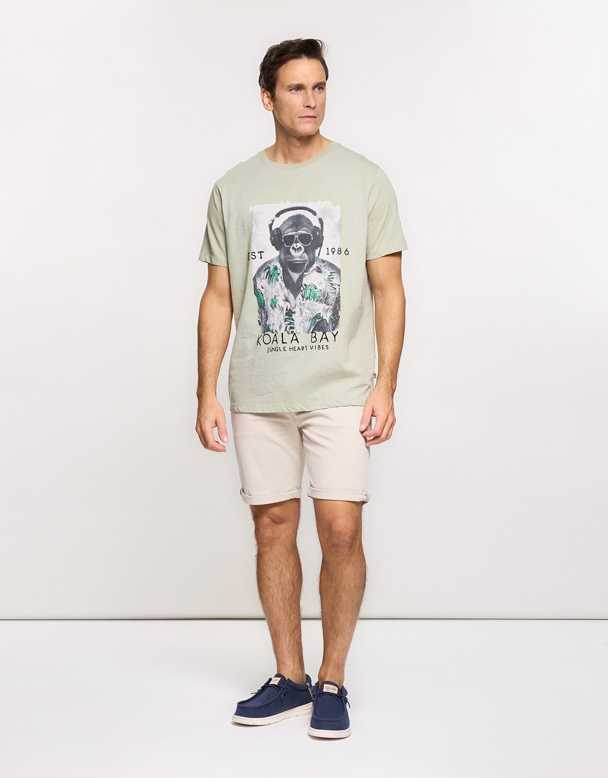Camiseta Manga Corta Verde - Monkeyman 9