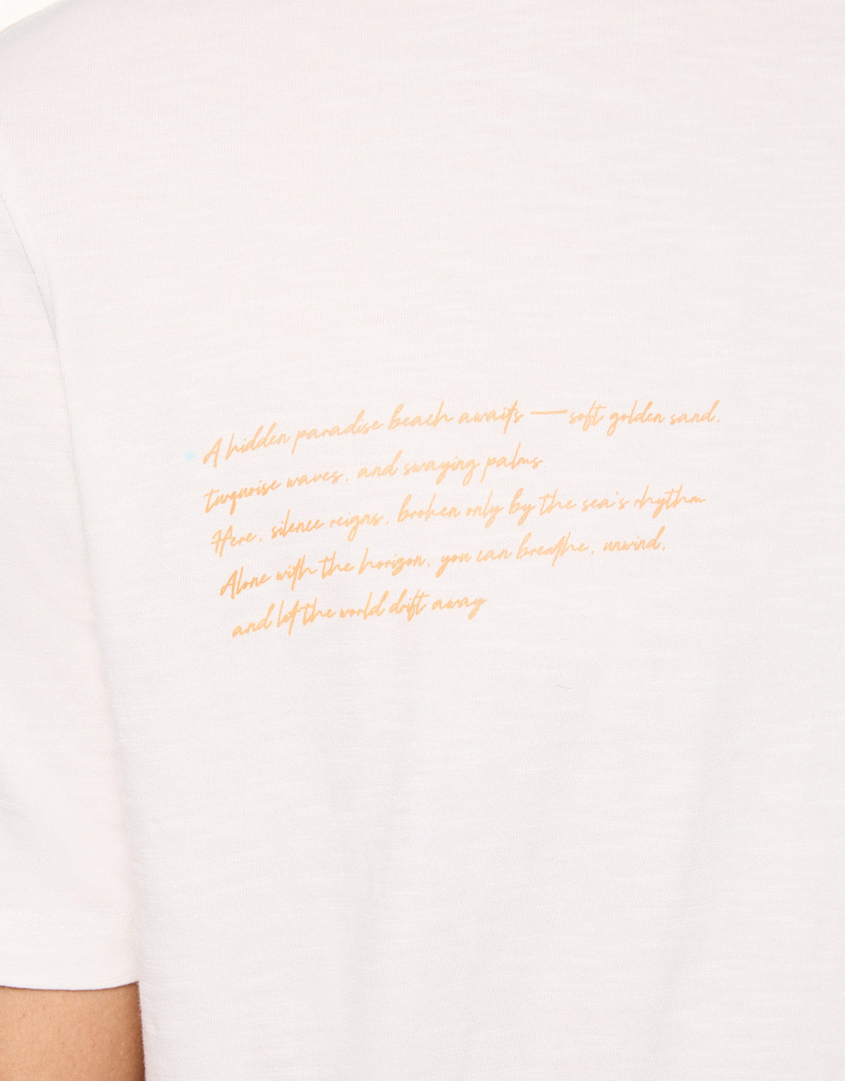 Camiseta Manga Corta Off White - Palmzone