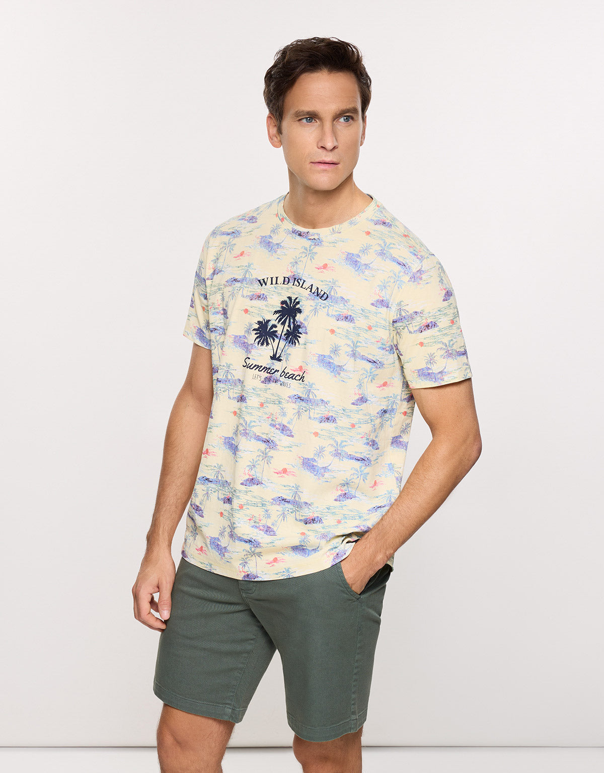 Camiseta Manga Corta Amarillo - Sunbay
