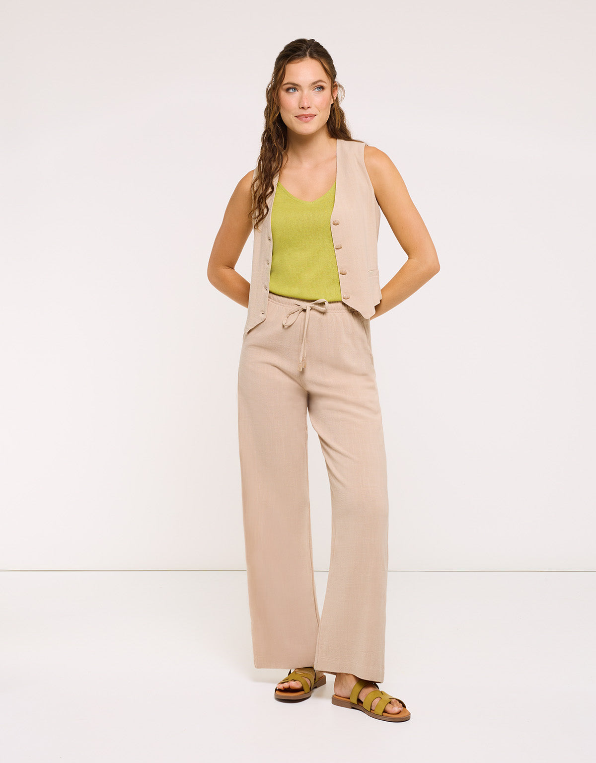 Pantalón Largo Beige - Tradi