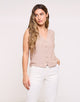 Brown Stripes Waistcoast - Prisma 26