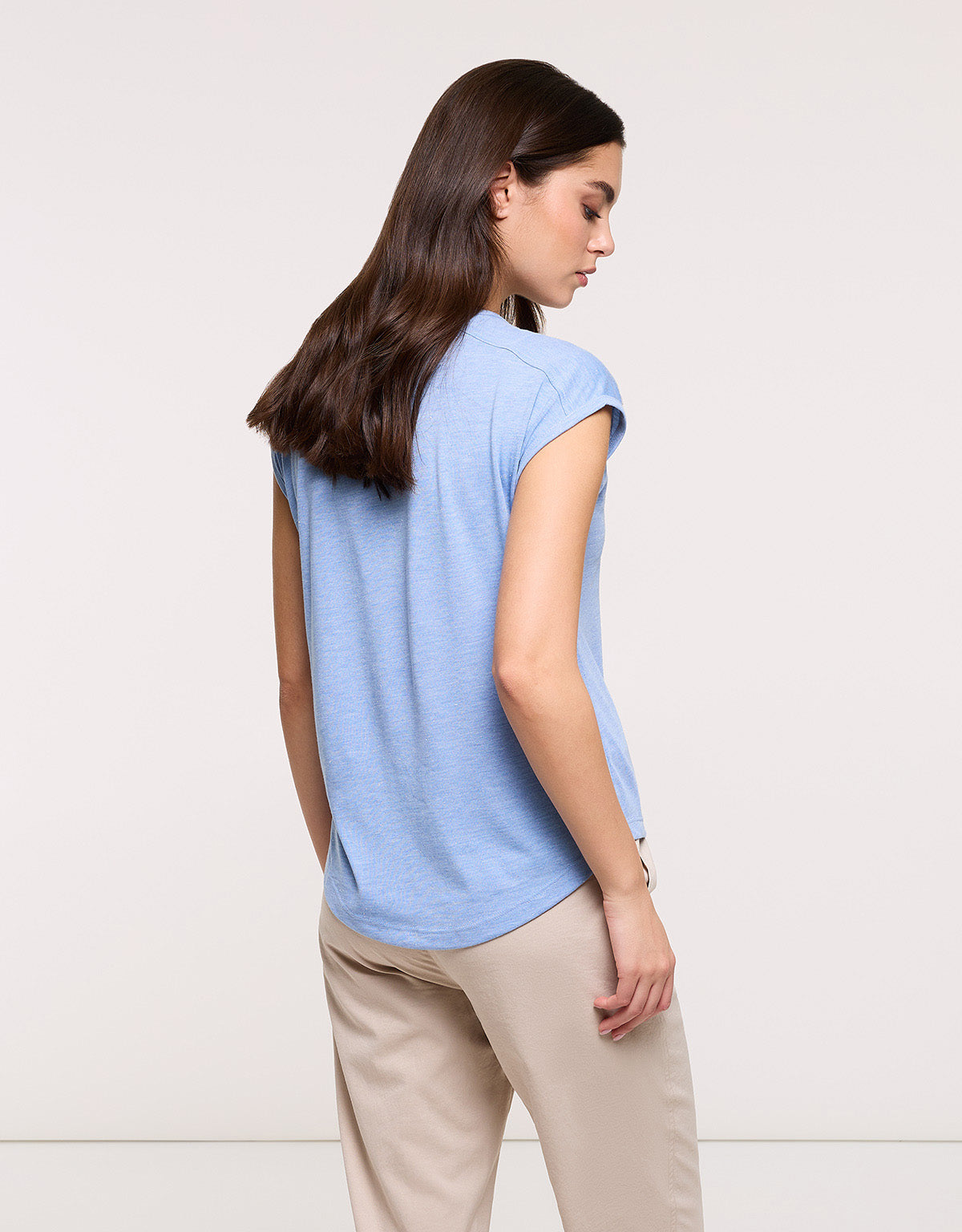 Camiseta Manga Corta Azul Celeste - Shimero 26