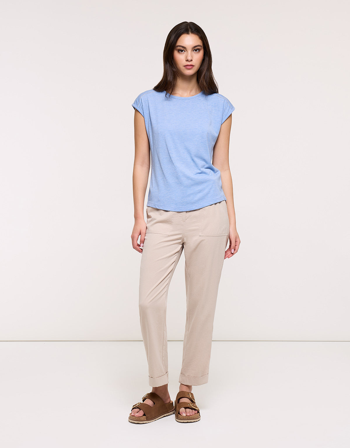 Camiseta Manga Corta Azul Celeste - Shimero 26