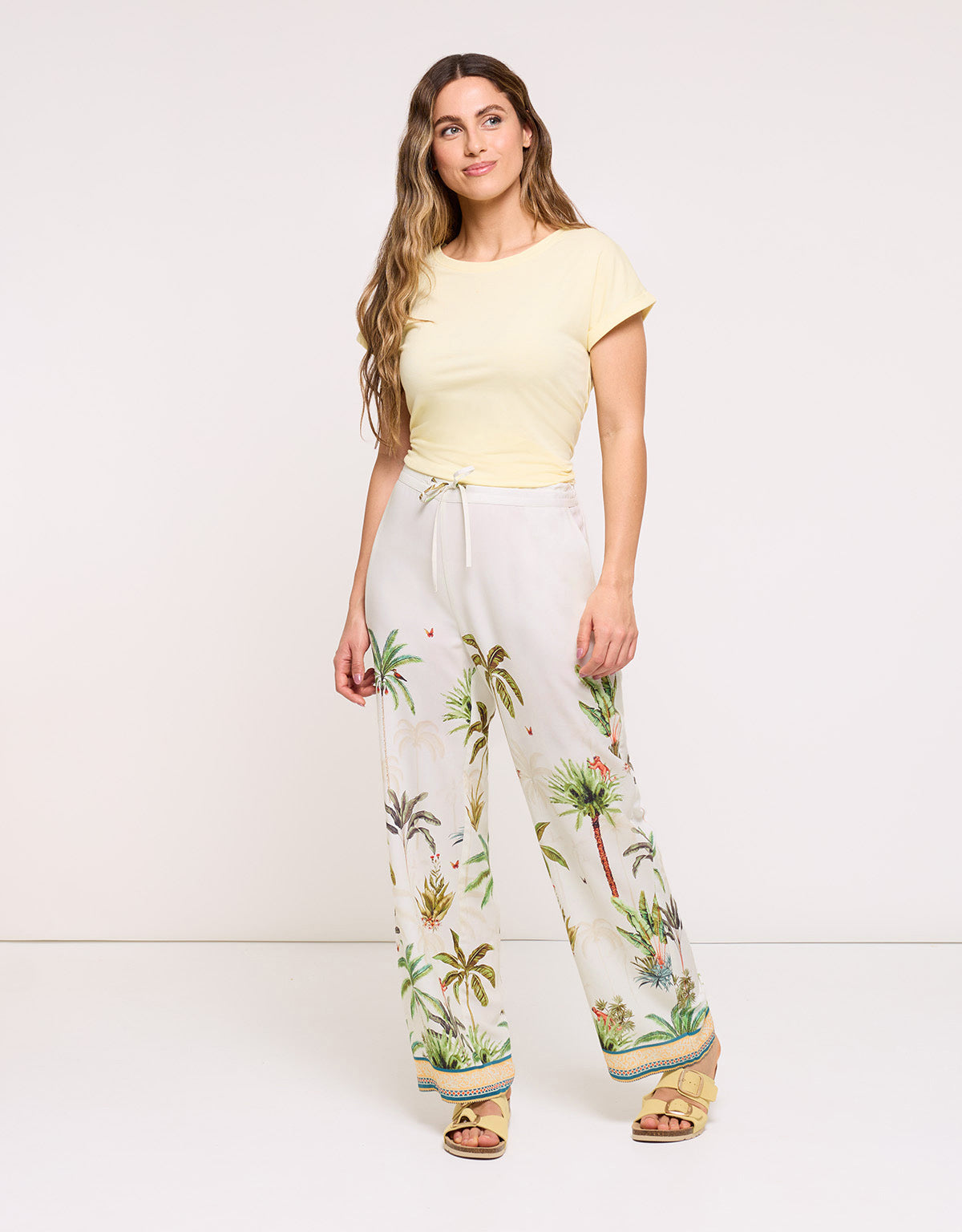 Pantalón Largo Beige Claro - Sams 4
