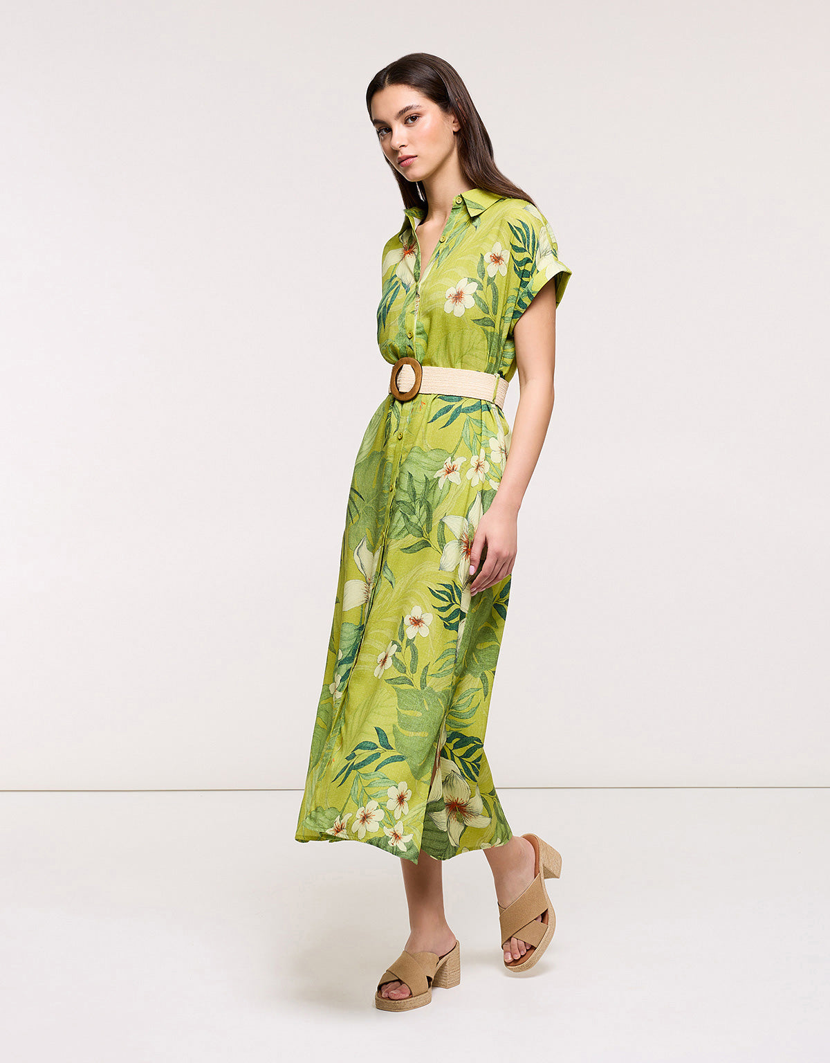 Vestido Largo Verde Pistacho - Bilimos
