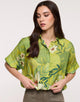 Camisa Manga Corta Verde Pistacho - Leafiros 1