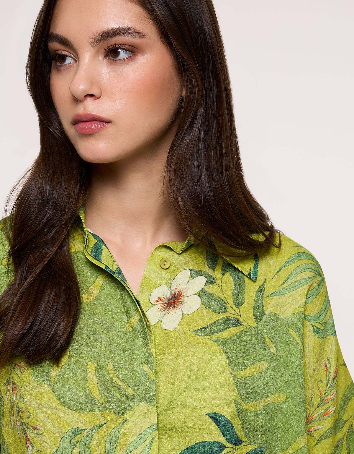 Camisa Manga Corta Verde Pistacho - Leafiros 4