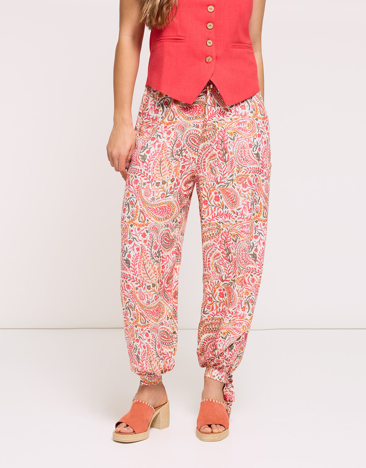 Pink Long Pants Printed - Rider
