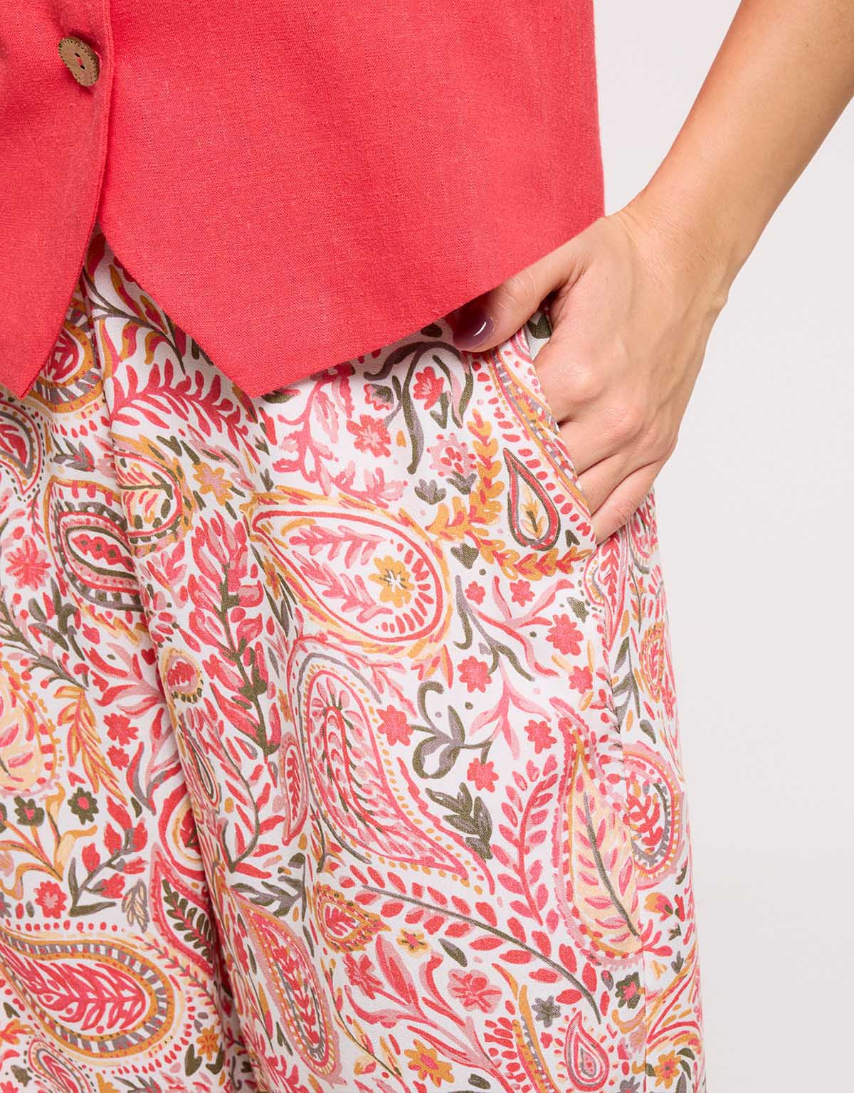 Pink Long Pants Printed - Rider
