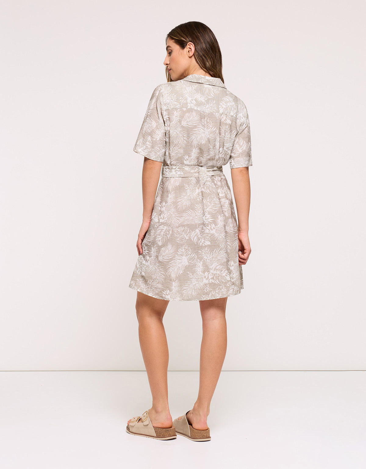 Light Khaki Short Dress - Westil