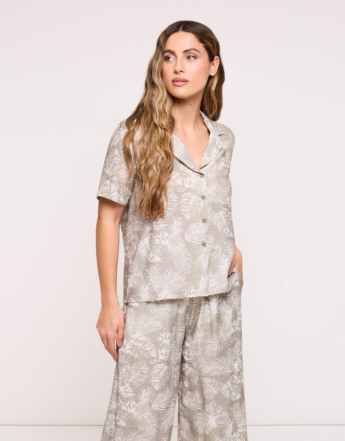 Light Khaki Short Sleeve Shirt - Westba