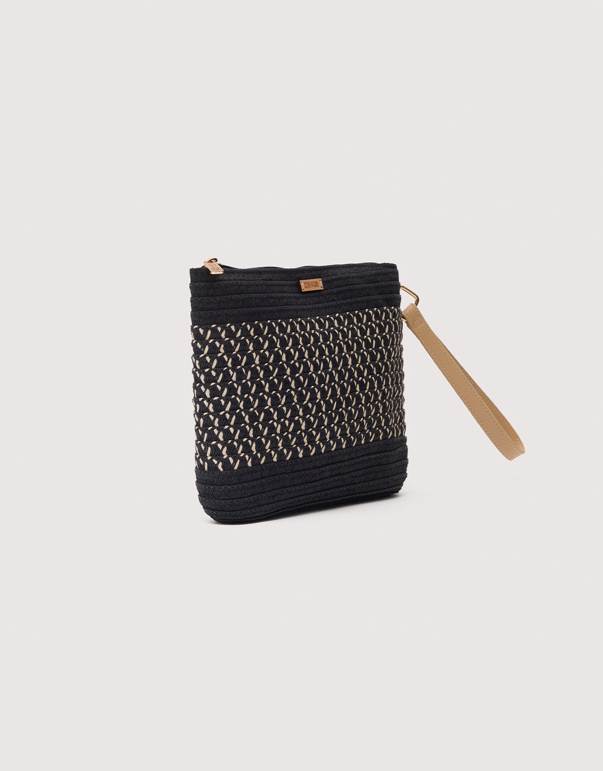 Bolso De Mano Negro Trenzado - Melissa 2