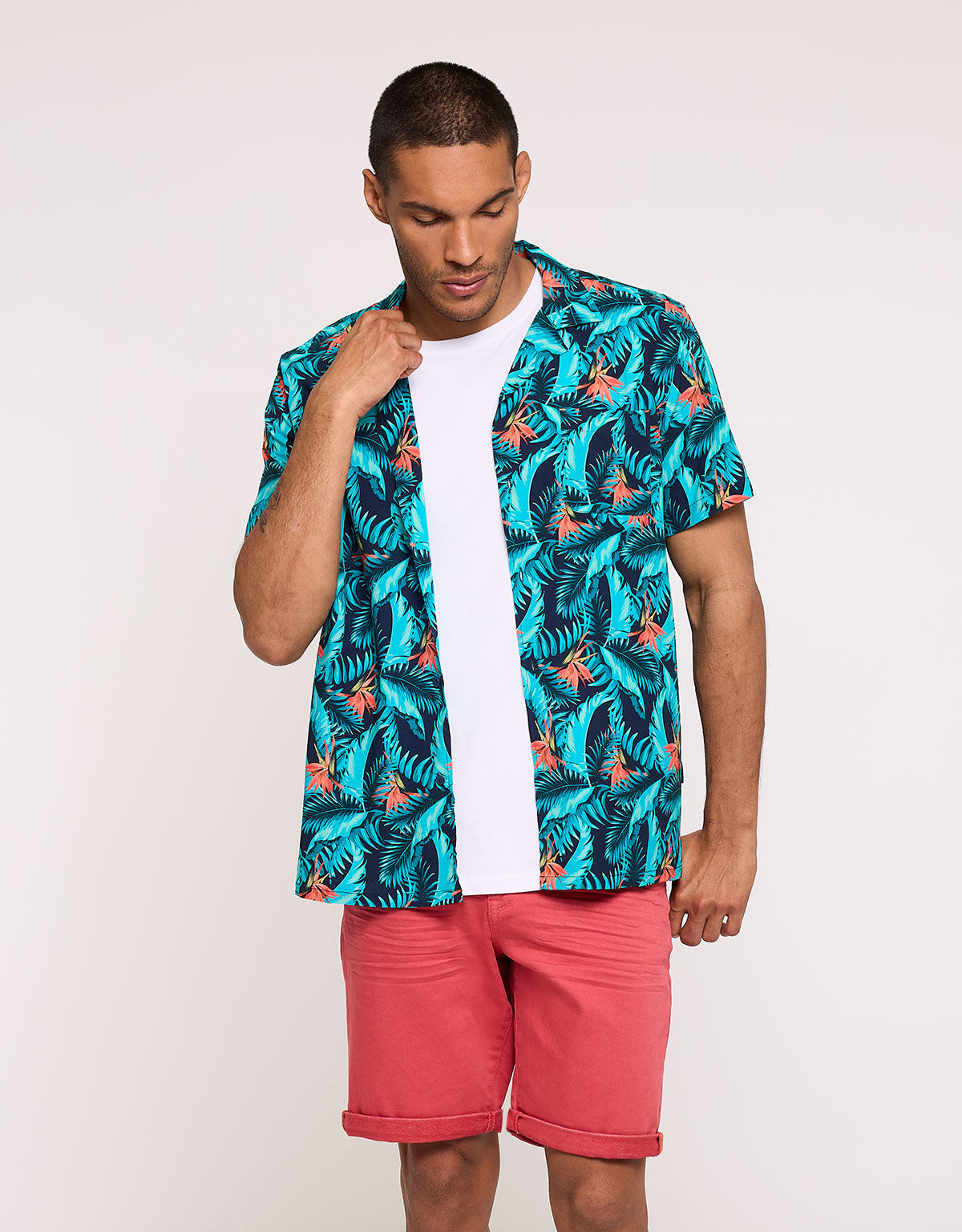 Camisa Manga Corta Azul - Amazonia