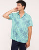 Camisa Manga Corta Turquesa - Folked