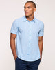 Blue Short-Sleeve Shirt - Uros