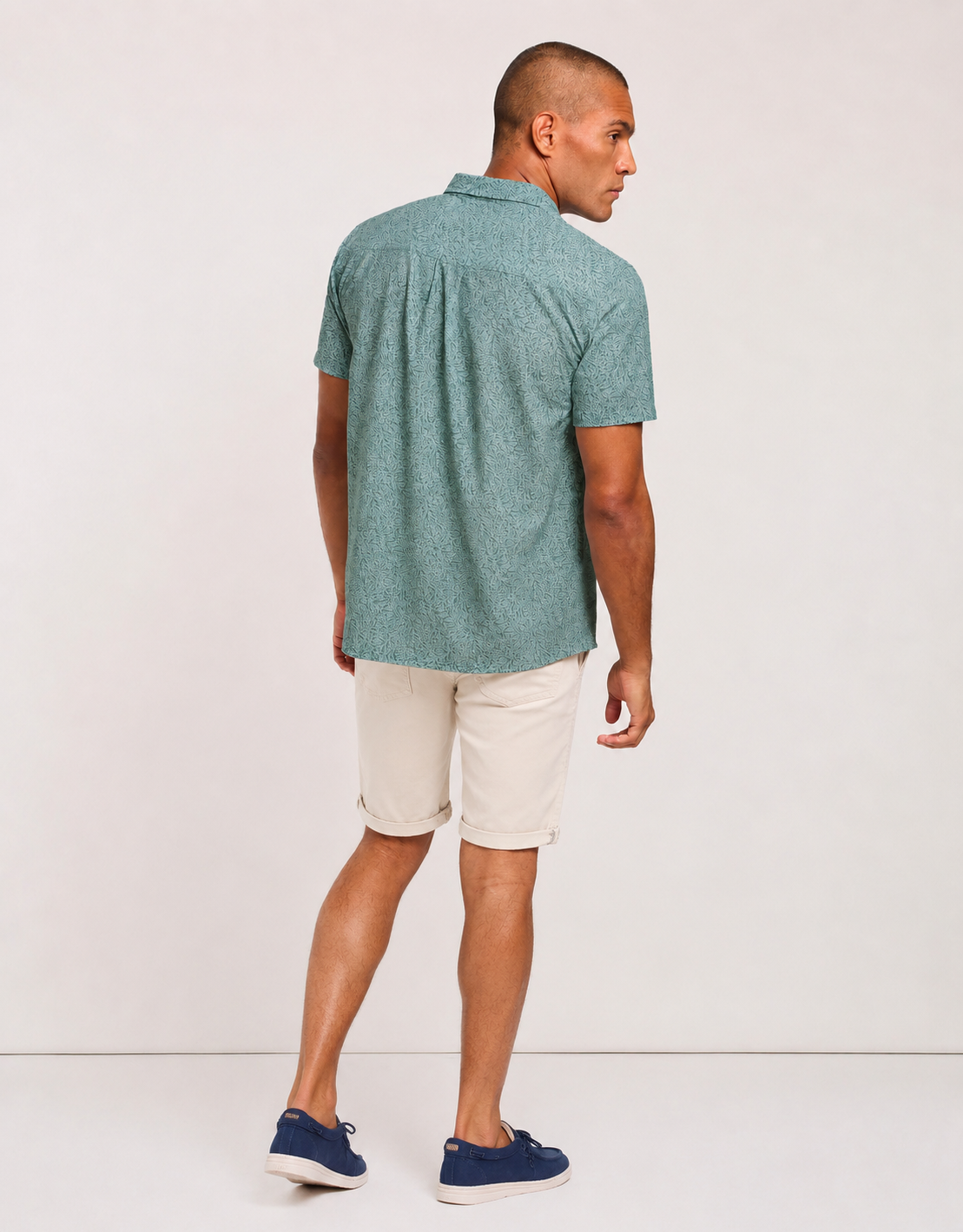 Turquoise Short-Sleeve Shirt - Uros