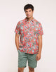 Camisa Tropical Manga Corta Coral - Lulicoast