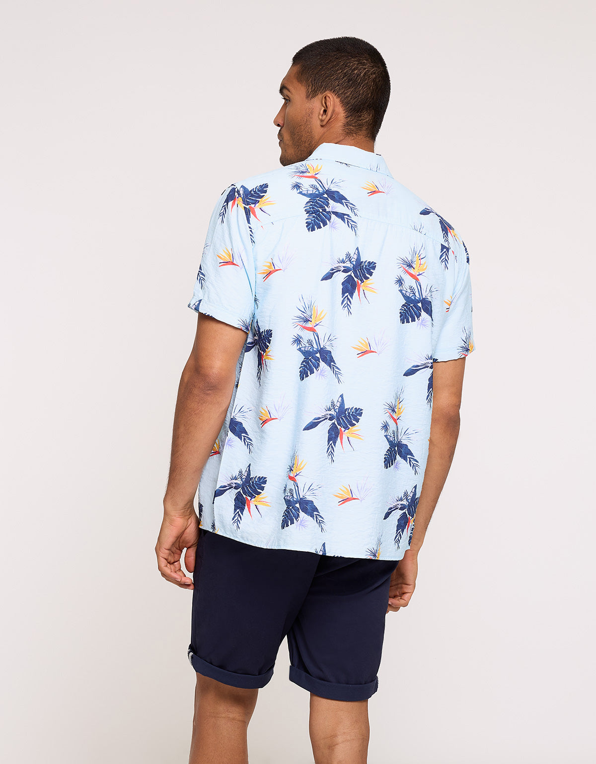 Camisa Manga Corta Azul - Chufe 3