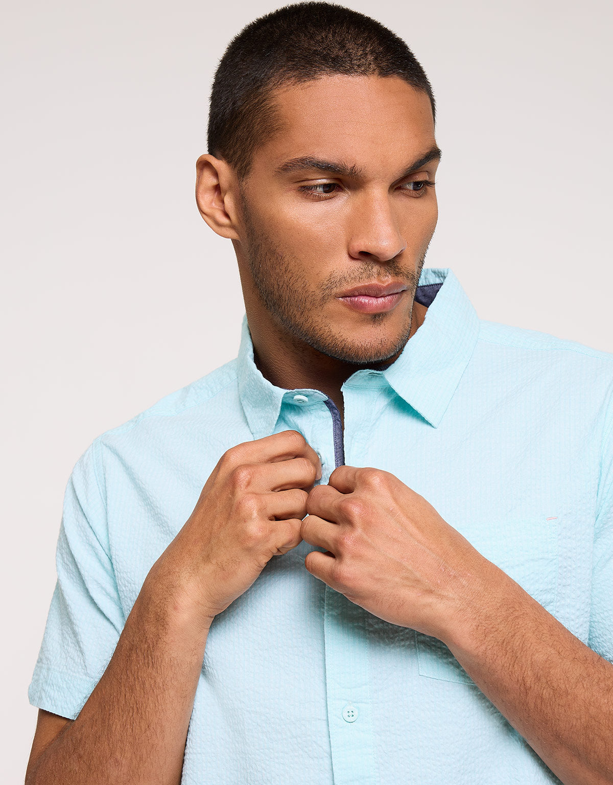 Turquoise Short Sleeve Shirt - Naomiq