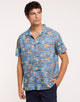 Camisa Manga Corta Azul - Hulini 2
