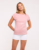 Camiseta Manga Corta Rosa - Kalosaflor