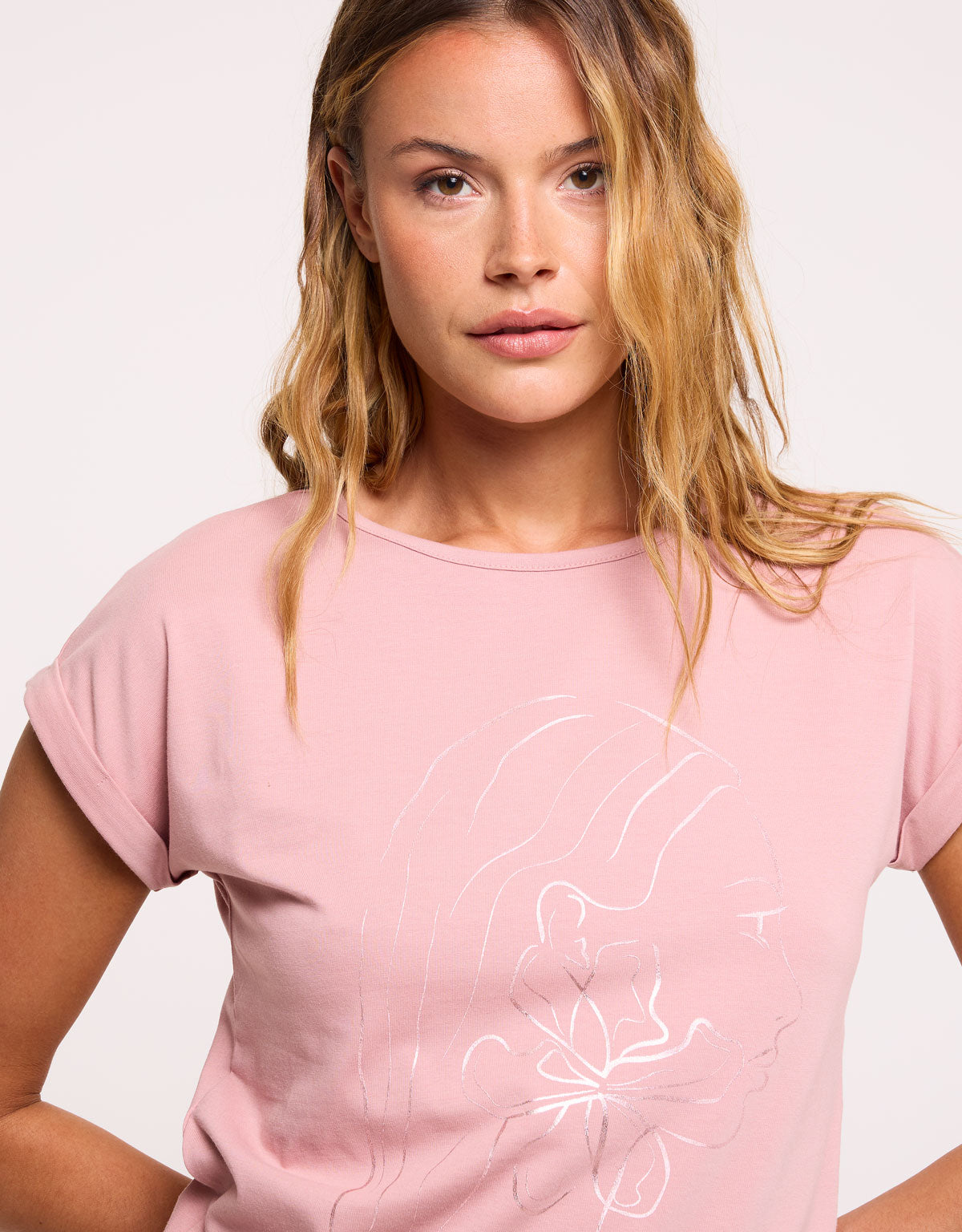 Camiseta Manga Corta Rosa - Kalosaflor 4