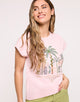 Pink Short-Sleeve Printed T-Shirt - Snake