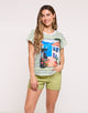 Short Sleeve Green T-Shirt - Rolana