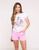 White Short Sleeve T-Shirt - Figubike