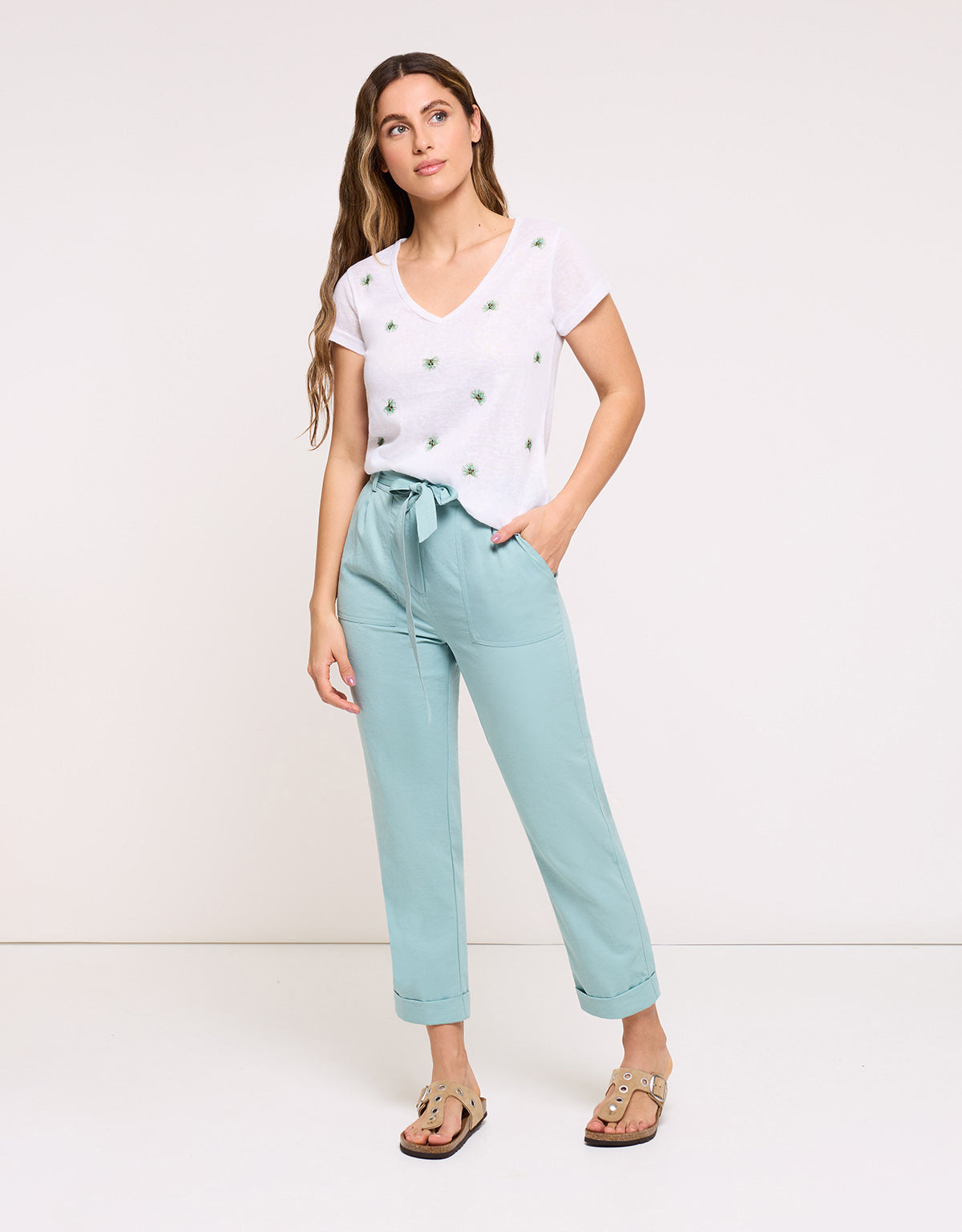 Camiseta Manga Corta Blanco - Palmeyra 26