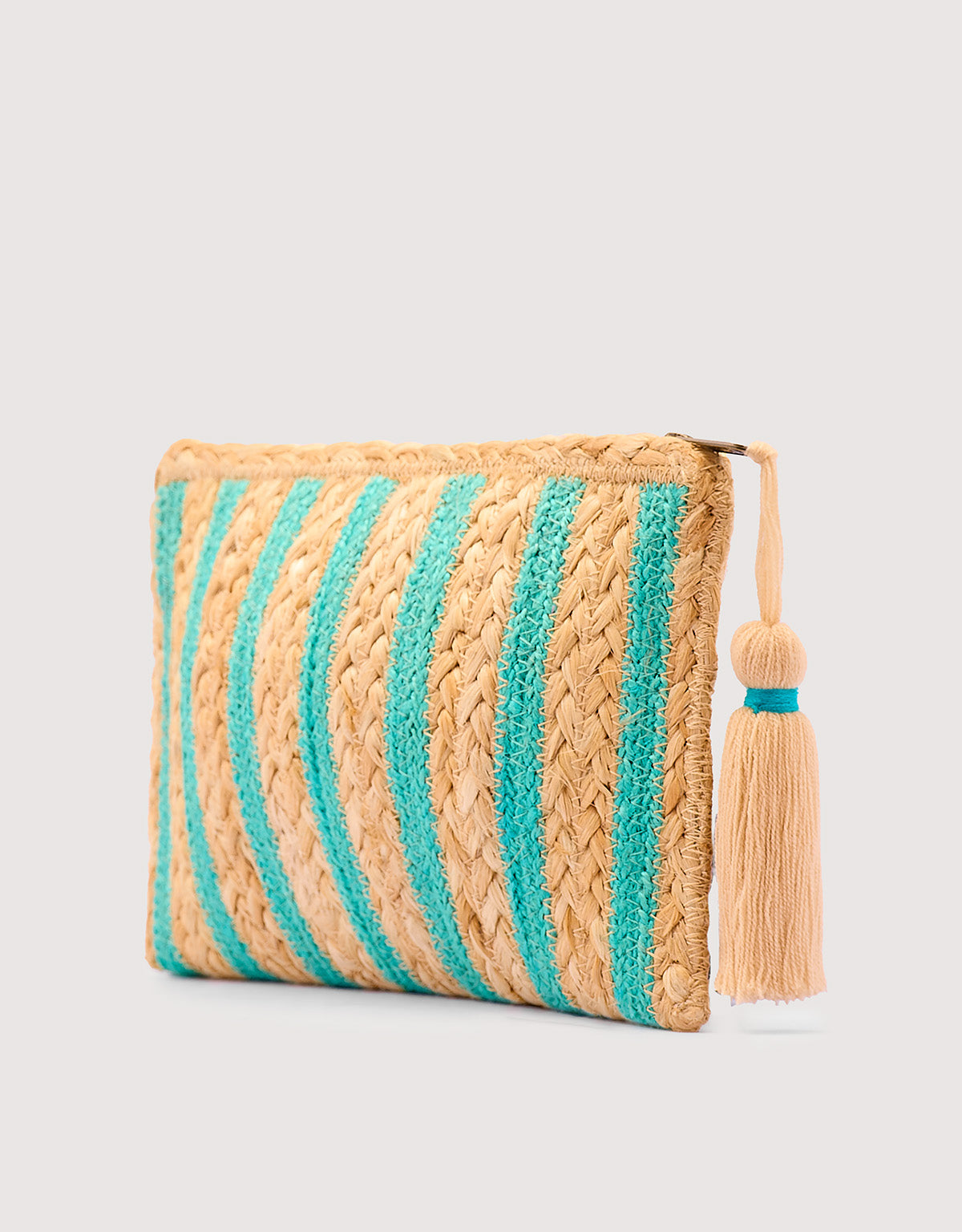 Turquoise Handbag - Kalamkari