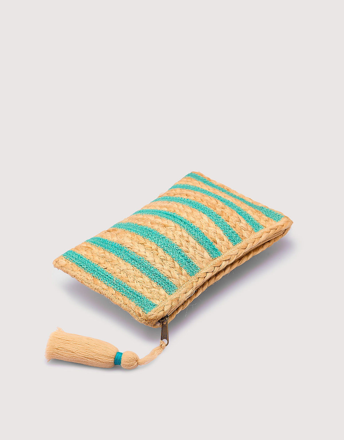 Turquoise Handbag - Kalamkari