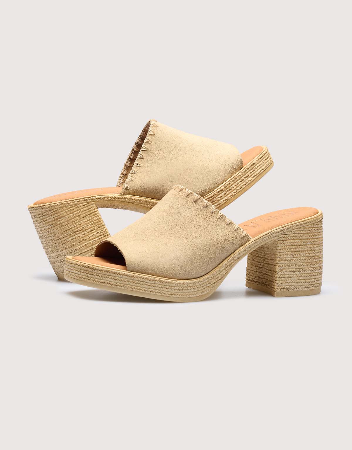 Heeled Sandal Sand - Thyme