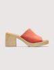 Coral Heeled Sandals - Thyme