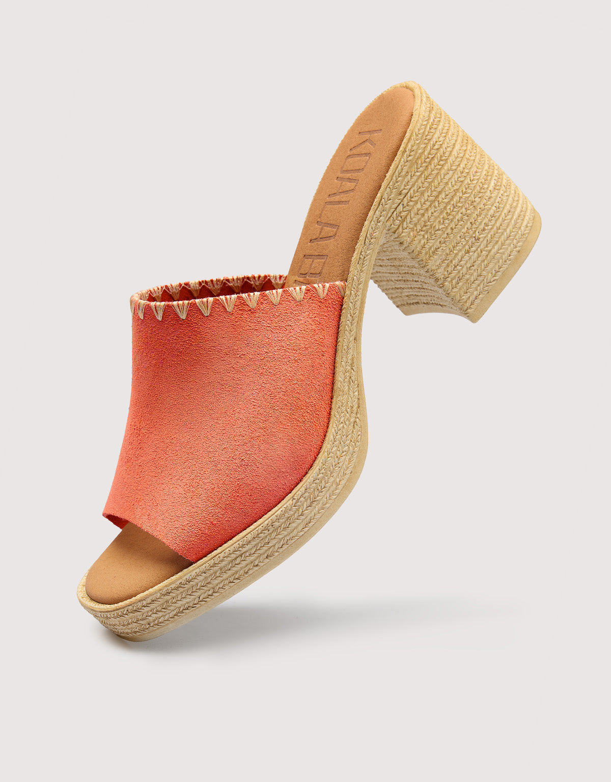 Coral Heeled Sandals - Thyme